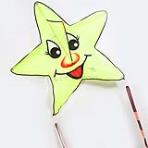 Star Shape Smiley face Kite